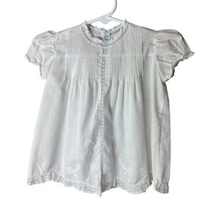 Feltman Bris Hand Embroidered White Dress